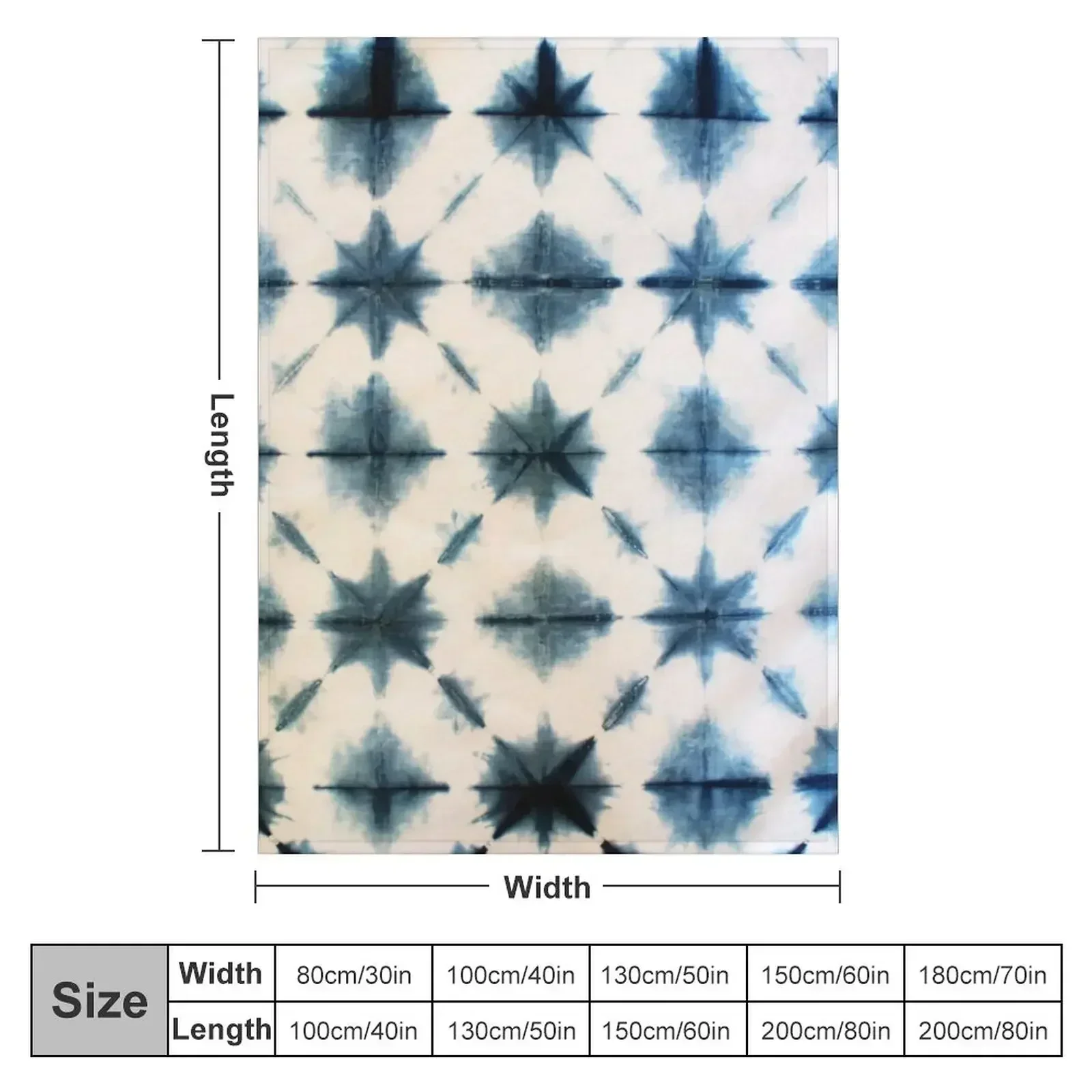 Shibori Tie Dye, Indigo Throw  – Shibori Tie Dye recenzja i cena