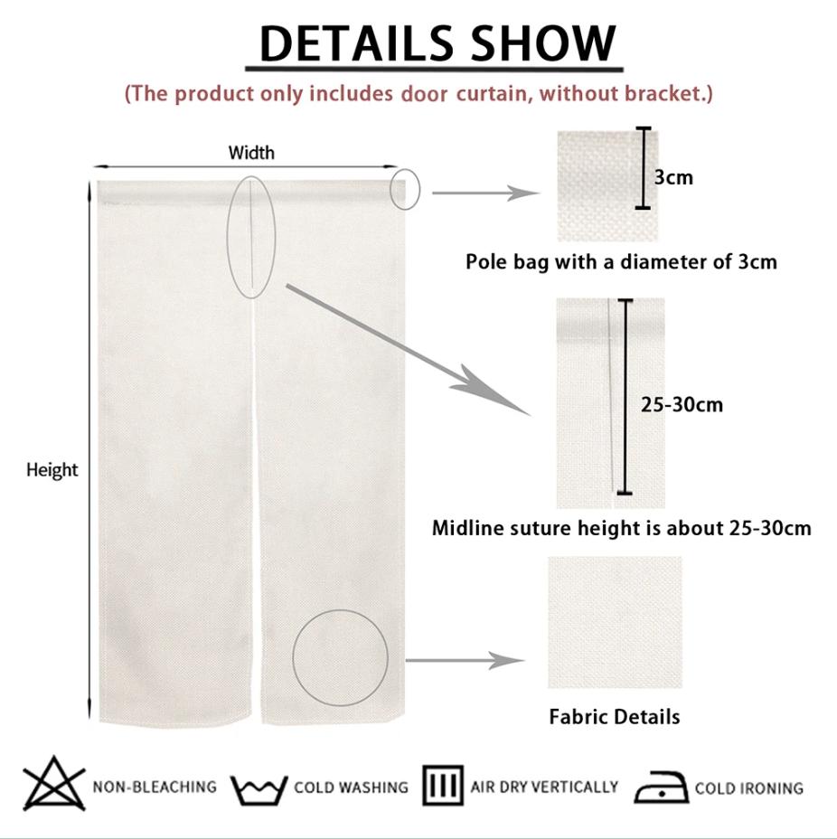 Nordic Partition Noren Door Cu – Noren Curtain Doorway recenzja i cena