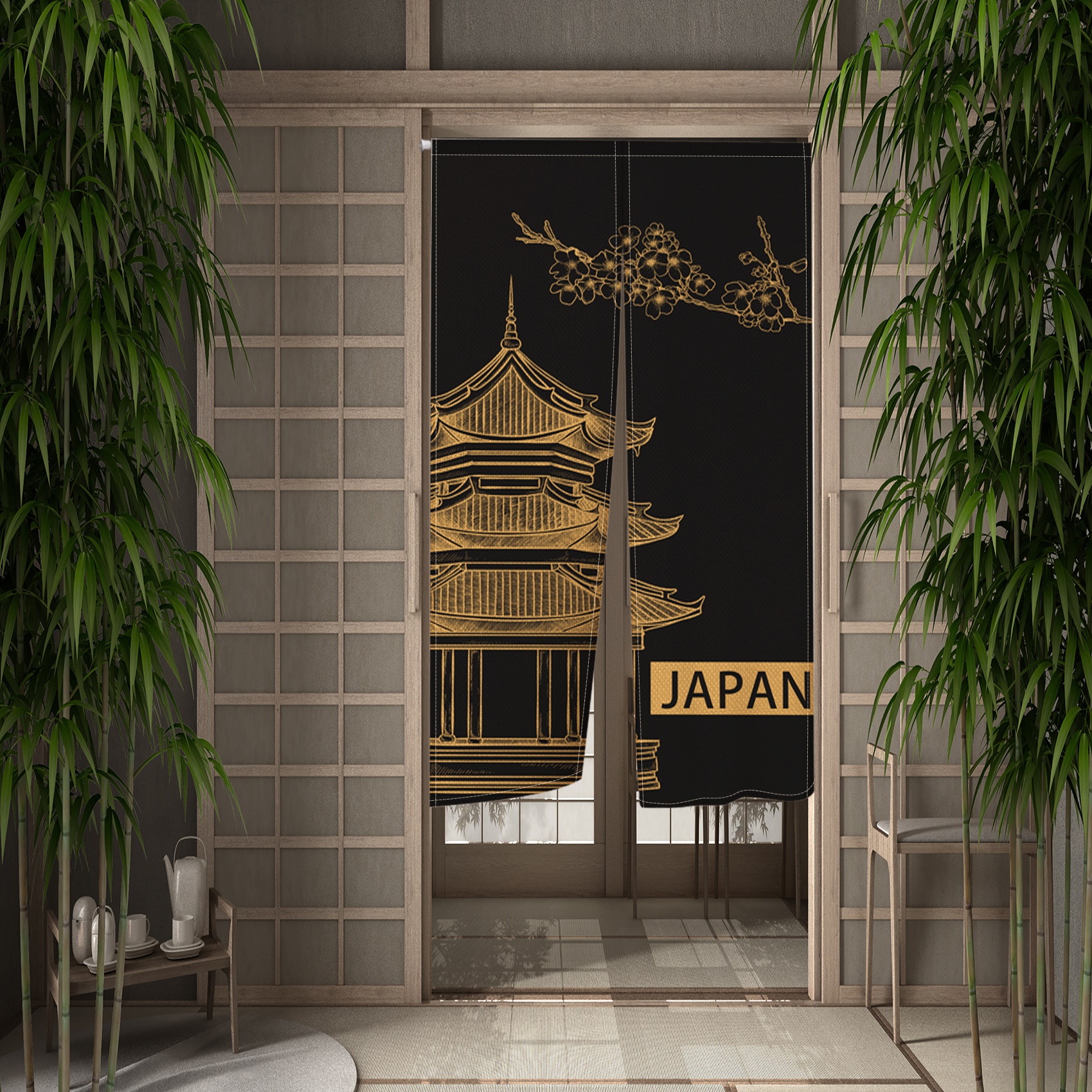 Japanese Luxury Door Curtains  – Noren Curtain Doorway recenzja i cena