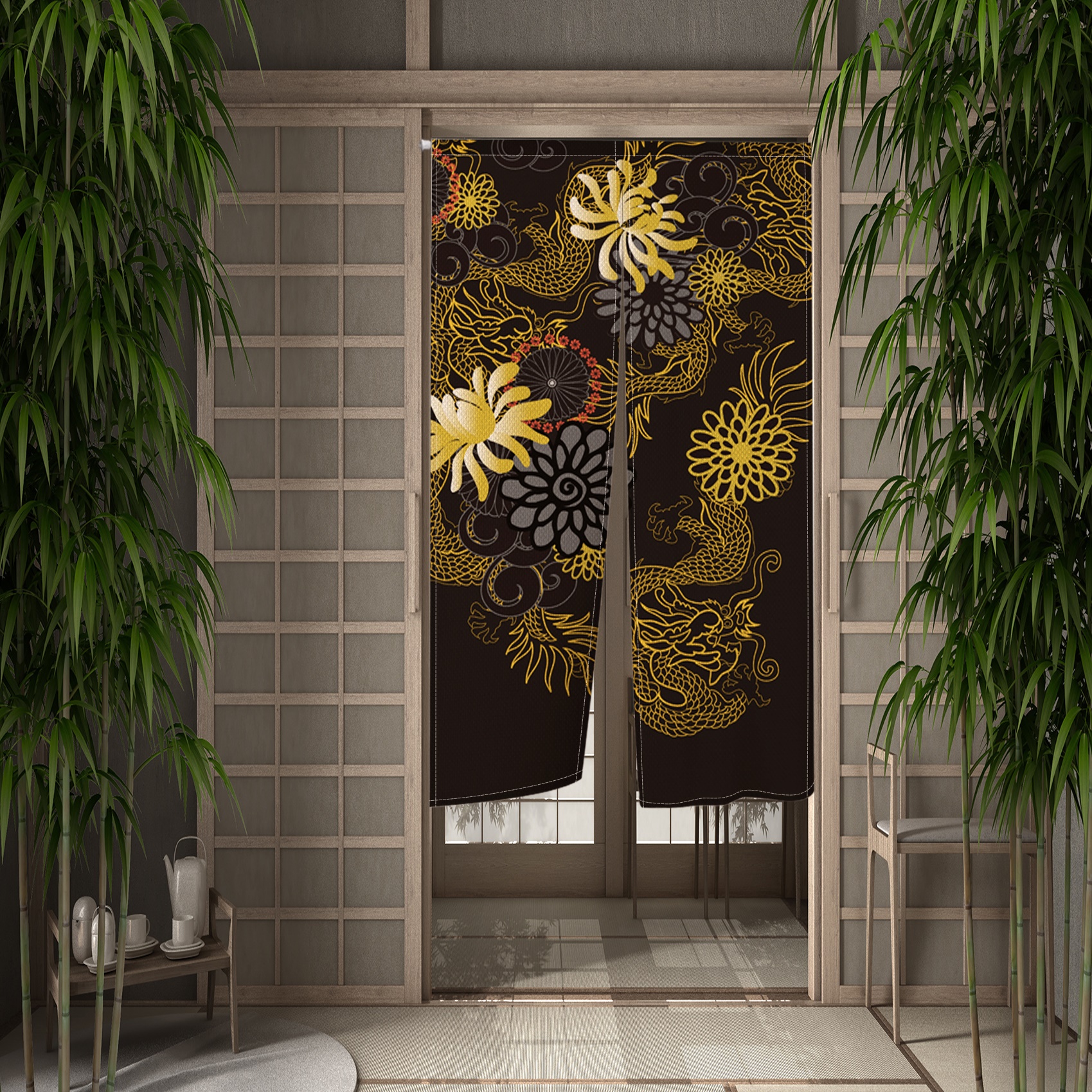 Japanese Luxury Door Curtains  – Noren Curtain Doorway recenzja i cena