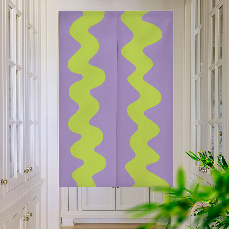 Contrasting color waves changi – Noren Curtain Doorway recenzja i cena