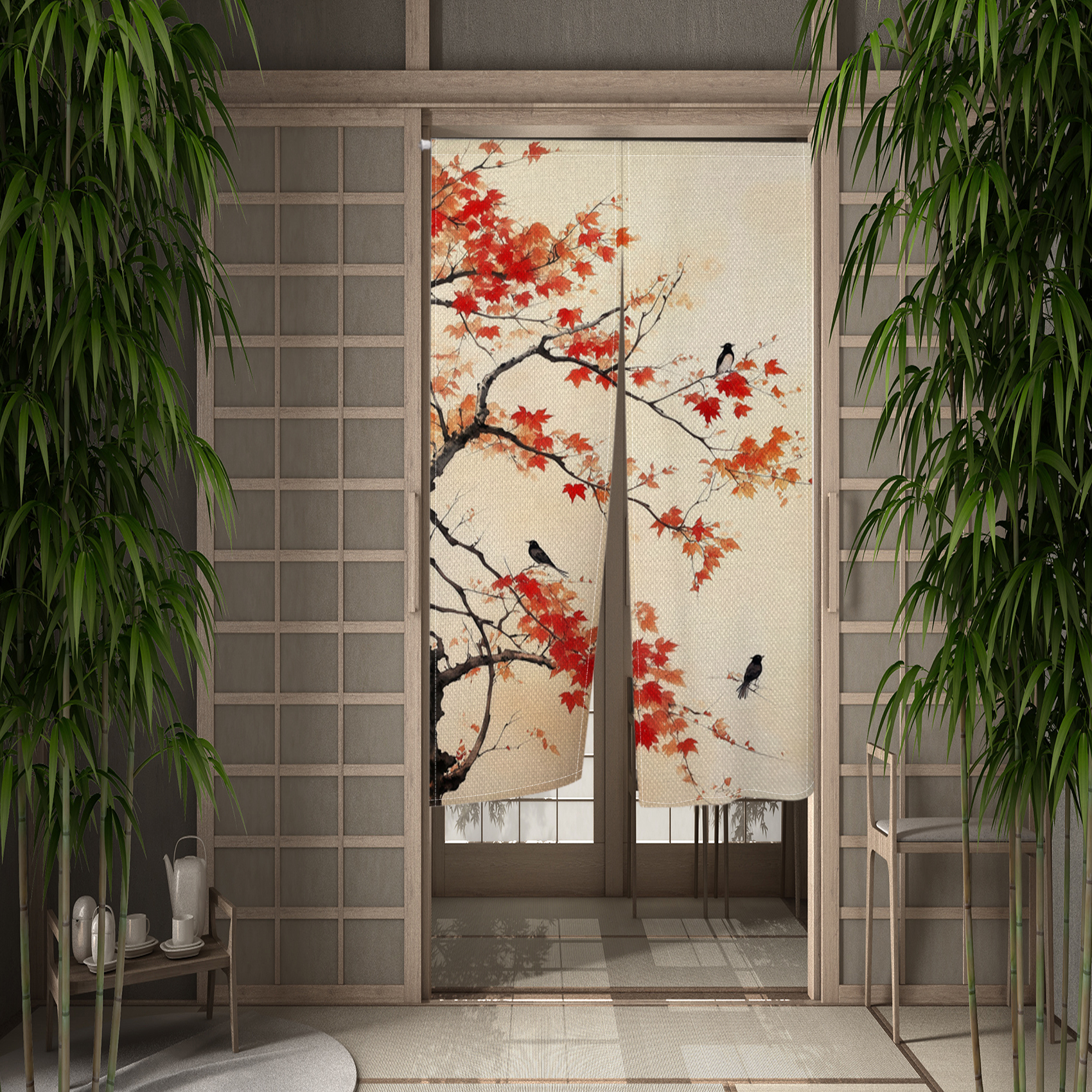Chinese Noren Door Curtains Ma – Noren Curtain Doorway recenzja i cena