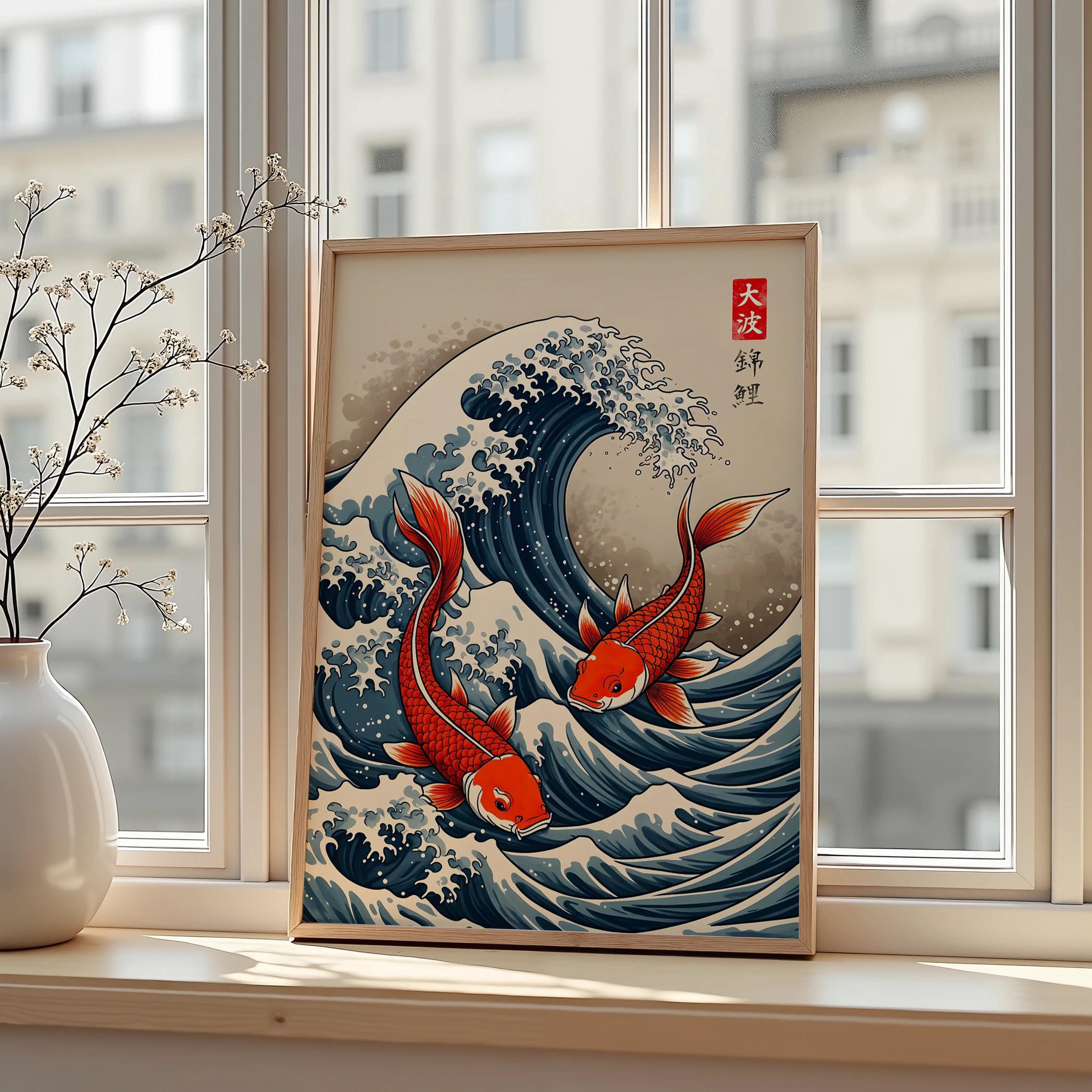 Japanese Red Koi Fish Canvas P – Japanese Lifestyle Japanese recenzja i cena