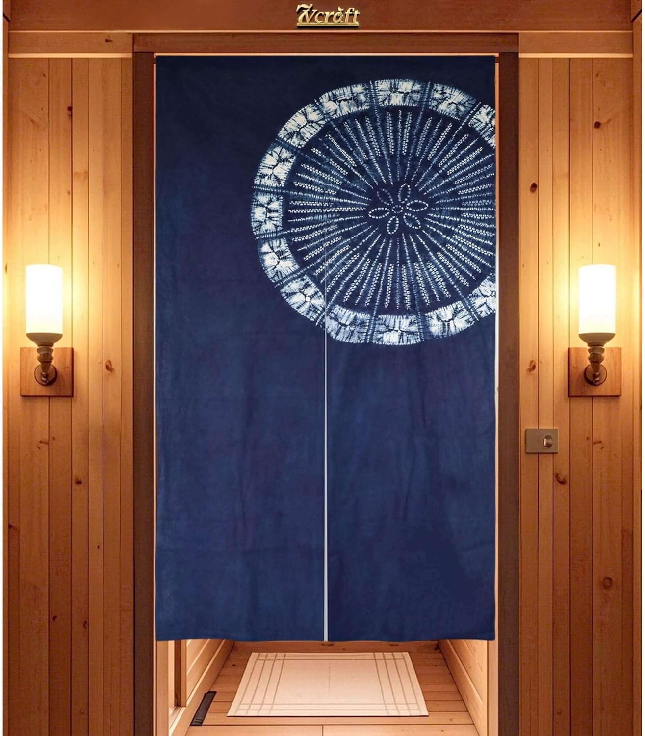 Hand Dyed Japanese  Curtain/Sh – Shibori Tie Dye recenzja i cena