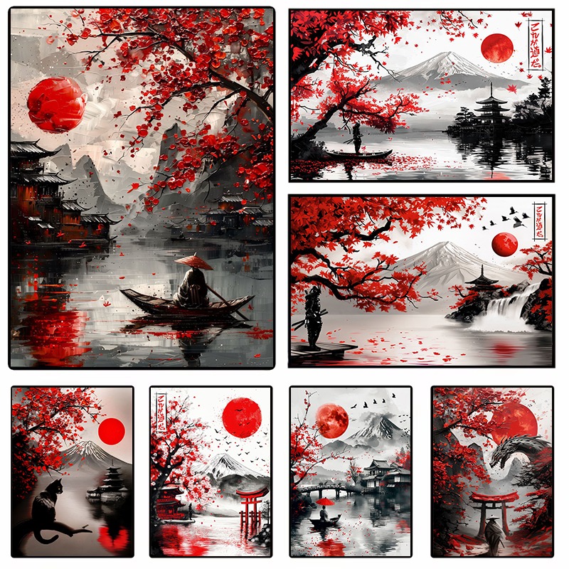 Japanese Landscape Ink Paintin – Japanese Lifestyle recenzja i cena