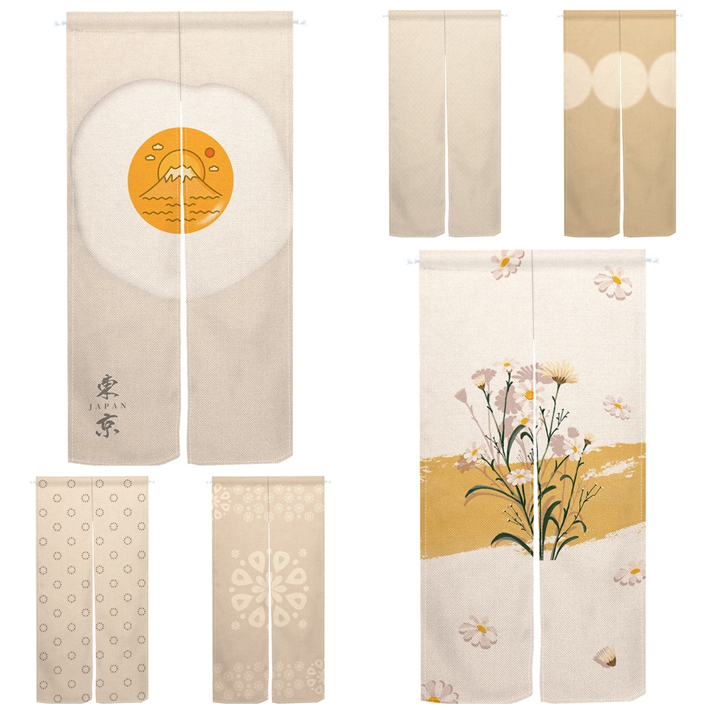 Beige Noren Split Japanese Doo – Noren Curtain Doorway recenzja i cena