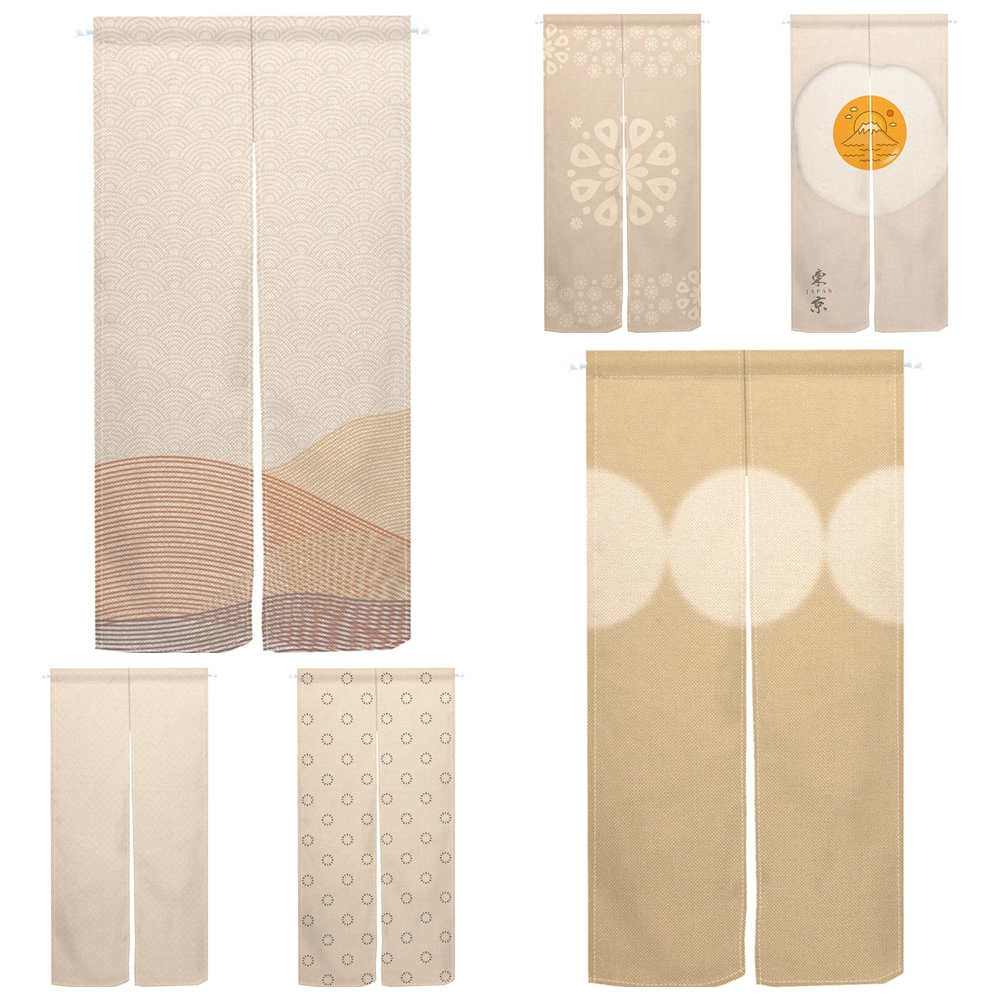 Beige Noren Split Japanese Doo – Noren Curtain Doorway recenzja i cena