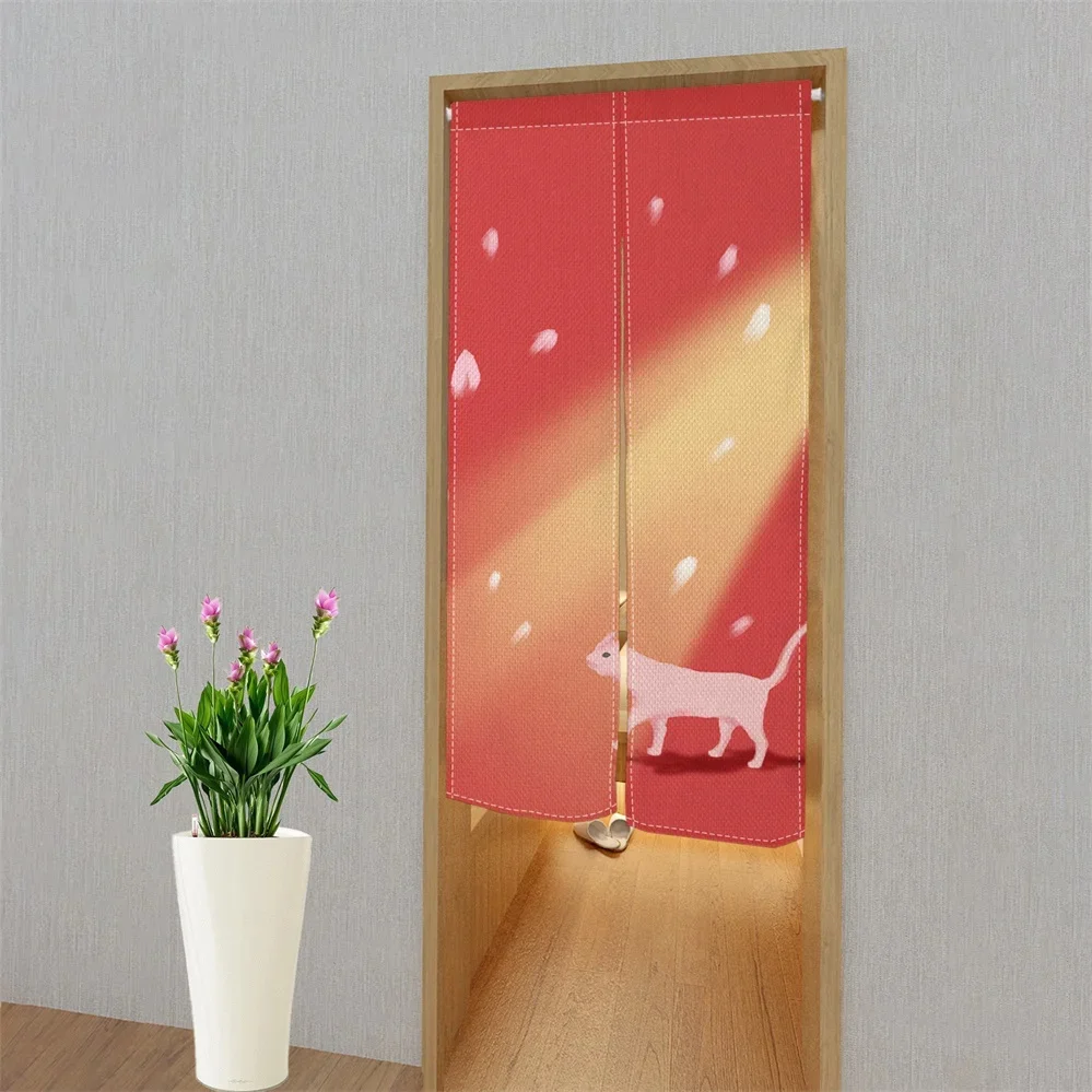 Cherry Blossom Door Curtain Ja – Noren Curtain Doorway recenzja i cena