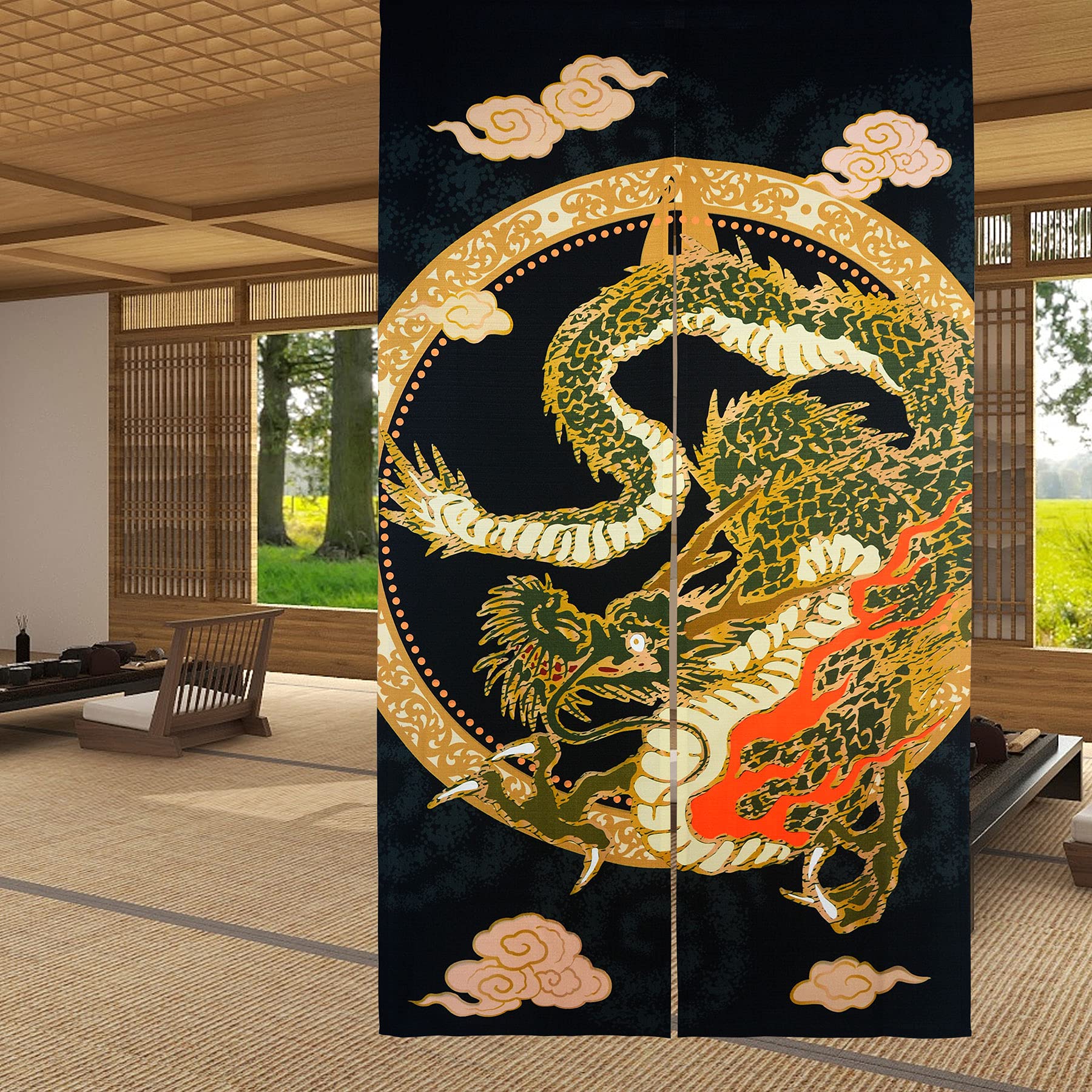 Traditional Chinese Dragon Fly – Noren Curtain Doorway recenzja i cena