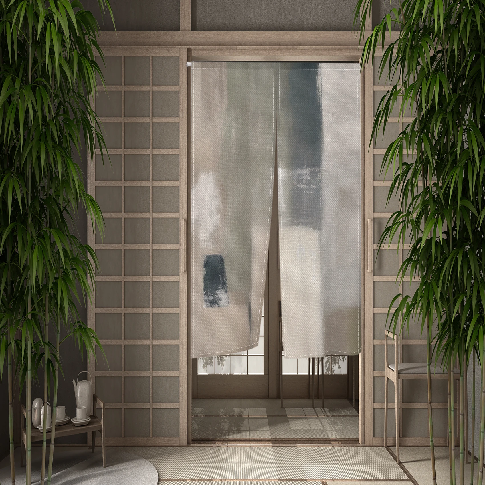 Abstract Graffiti Japanese Nor – Noren Curtain Doorway recenzja i cena