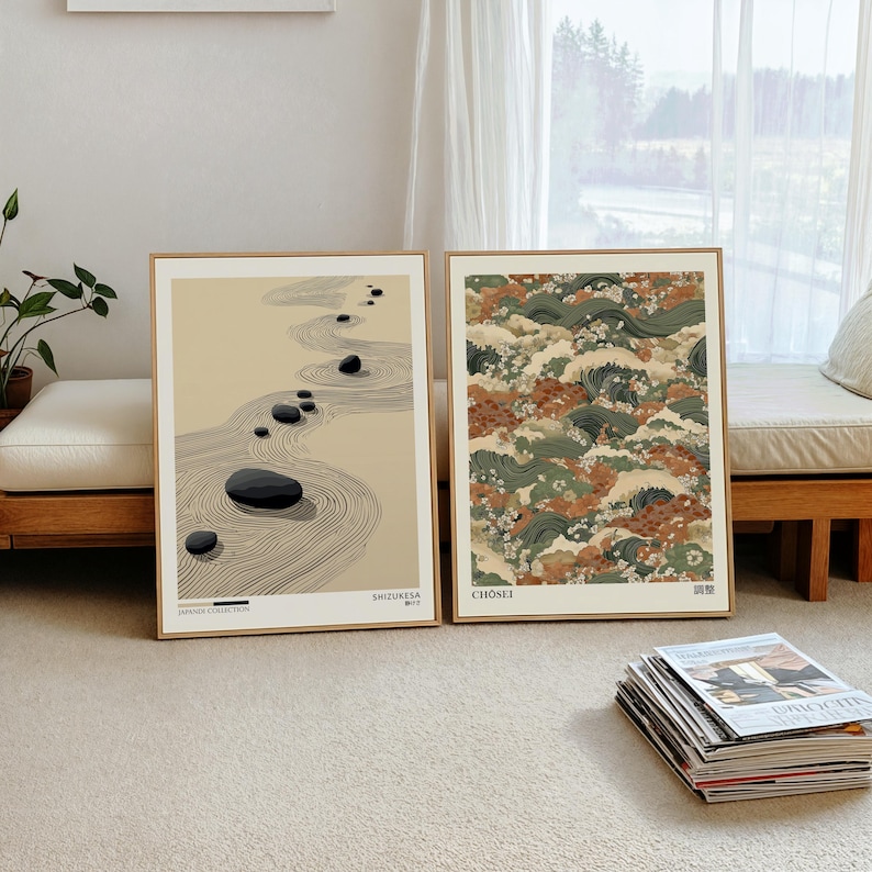 2pcs Japandi Zen Canvas Wall A – Japanese Lifestyle recenzja i cena