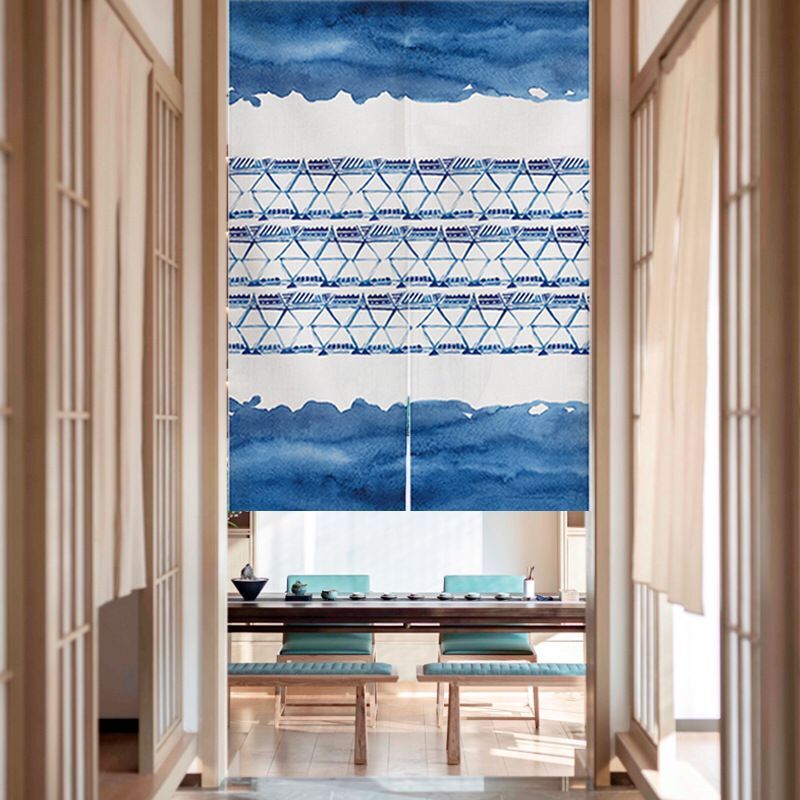Indigo Japanese Door Curtain S – Shibori Tie Dye recenzja i cena