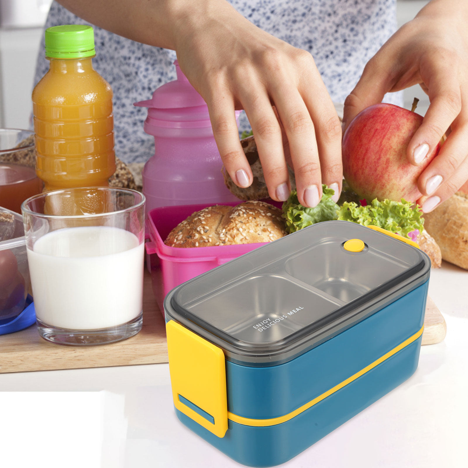Double-Layer Stainless Steel B – Bento Box Two Tier recenzja i cena